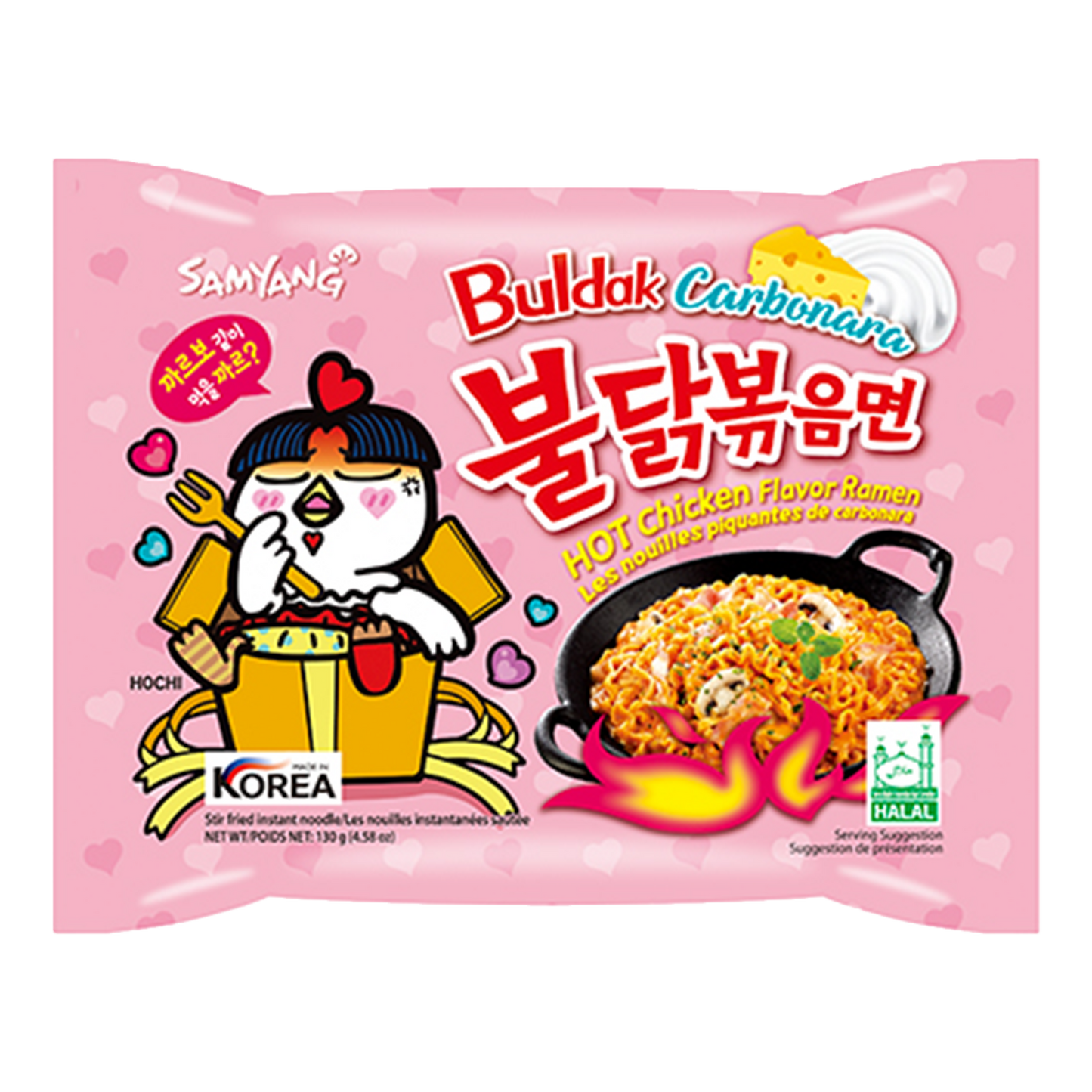 Samyang Buldak Carbonara Ramen Noodles, 130g