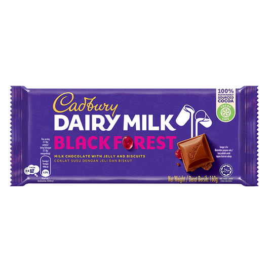 Cadbury Dairy Milk Black Forest, 160g