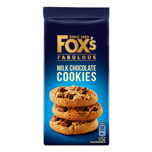 Fox's Fabulous Milk Chocolate Cookies, 180g