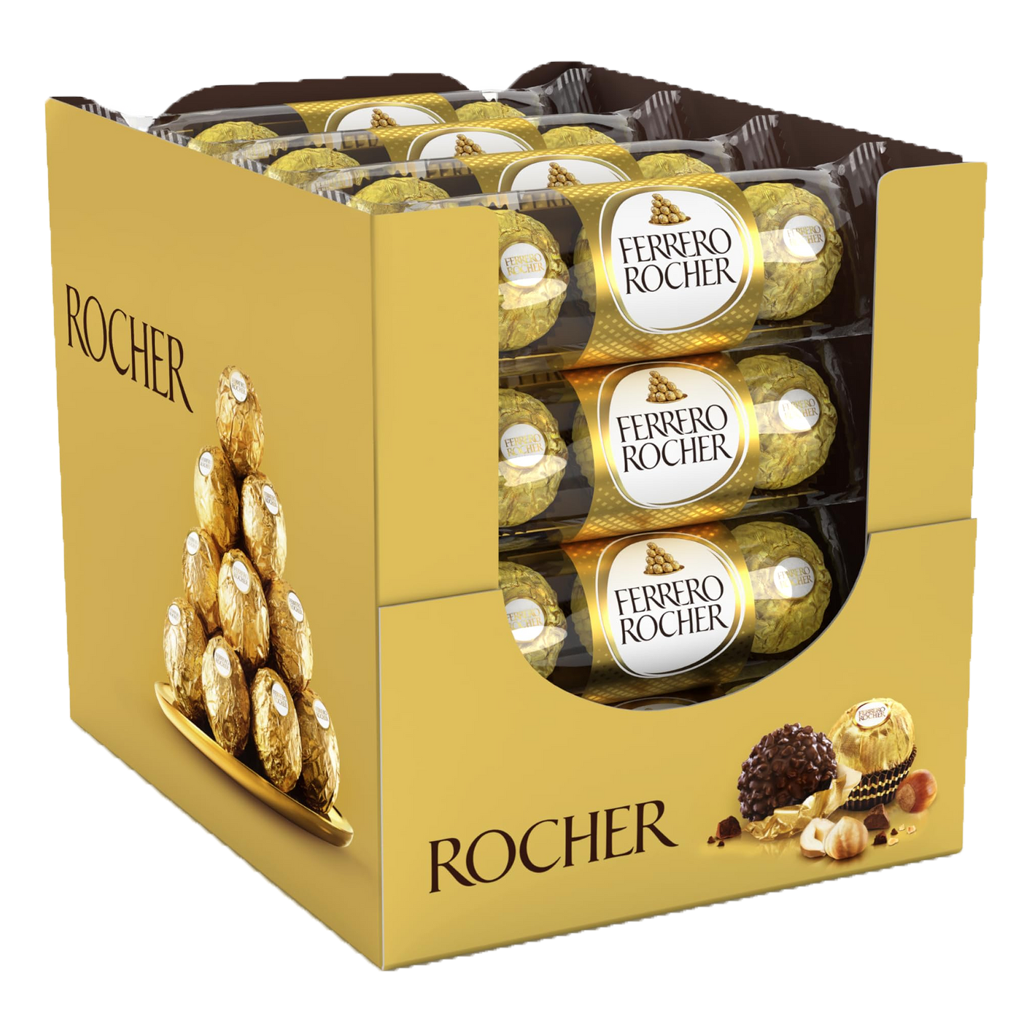 Ferrero Rocher T3 Pralines, Pack of 16 x 37.5g