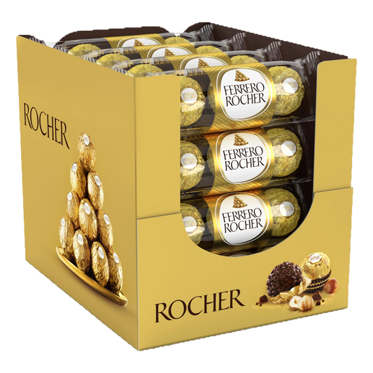 Ferrero Rocher T3 Pralines, Pack of 16 x 37.5g