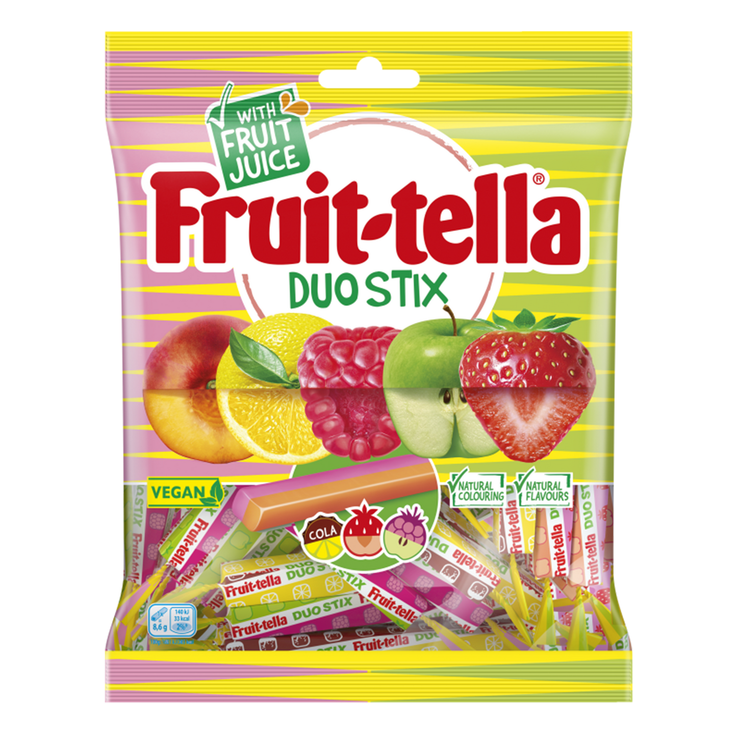 Fruit-tella Duo Stix Toffee, 160g