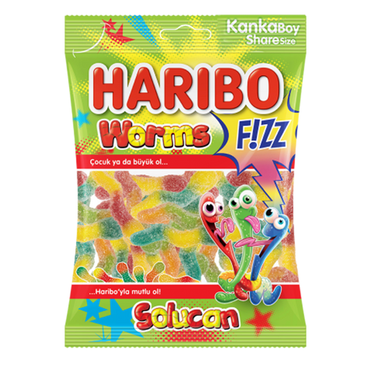 Haribo Worms Fizz (Halal), 160g