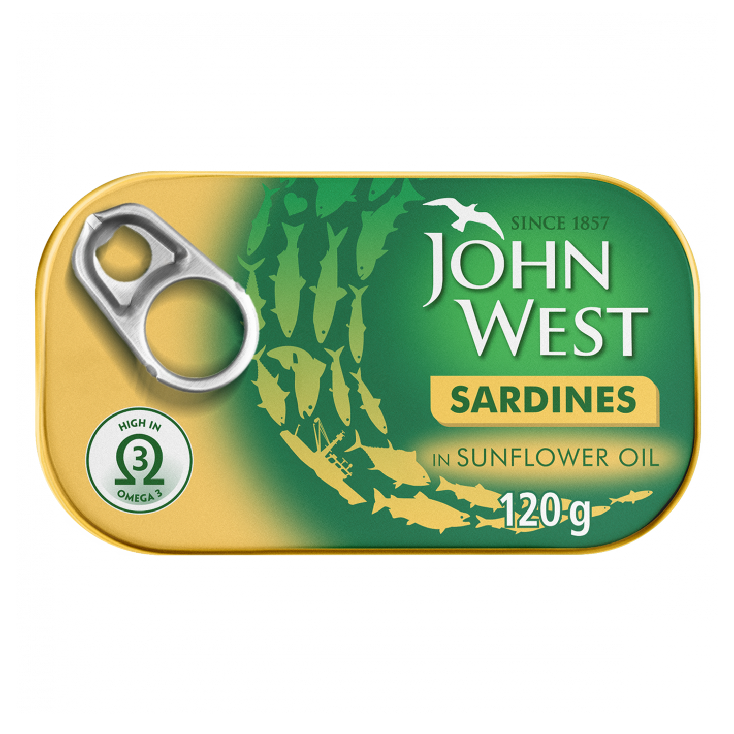 John West Sardines in Sunflower Oil, 120g