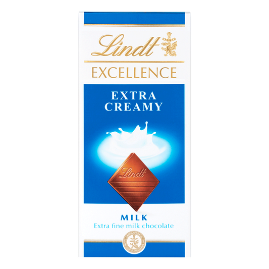 Lindt Excellence Milk Extra Creamy Bar, 100g