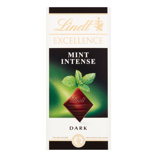 Lindt Excellence Dark Mint Intense Bar, 100g