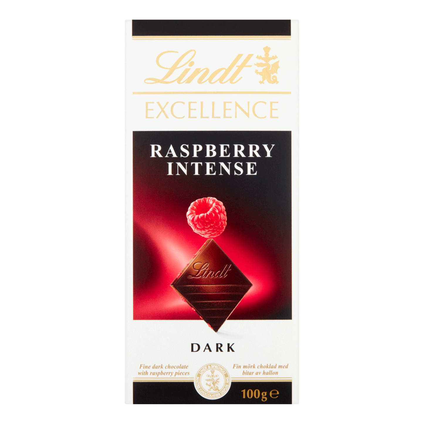 Lindt Excellence Dark Raspberry Intense Bar, 100g