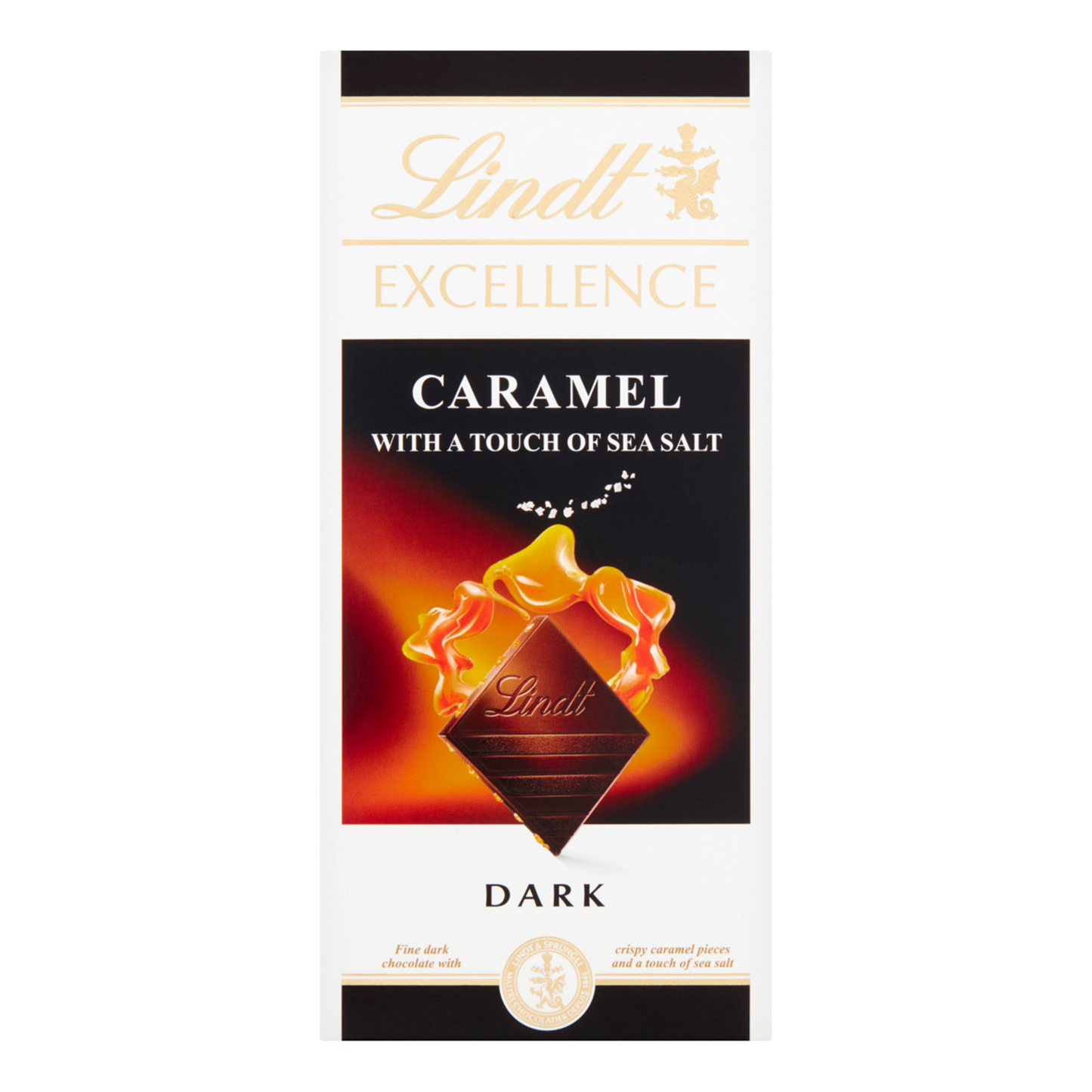 Lindt Excellence Dark Caramel Sea Salt Bar, 100g