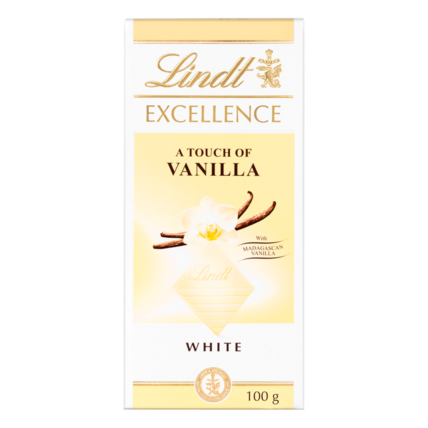 Lindt Excellence White Vanilla Bar, 100g