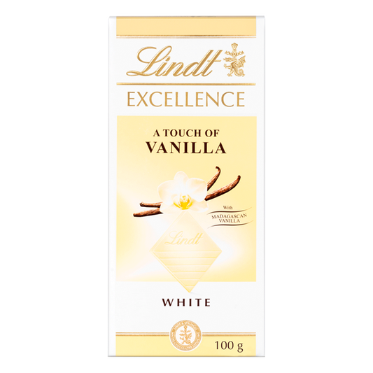 Lindt Excellence White Vanilla Bar, 100g