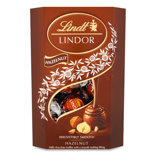 Lindt Lindor Hazelnut Truffles Gift Box, 200g