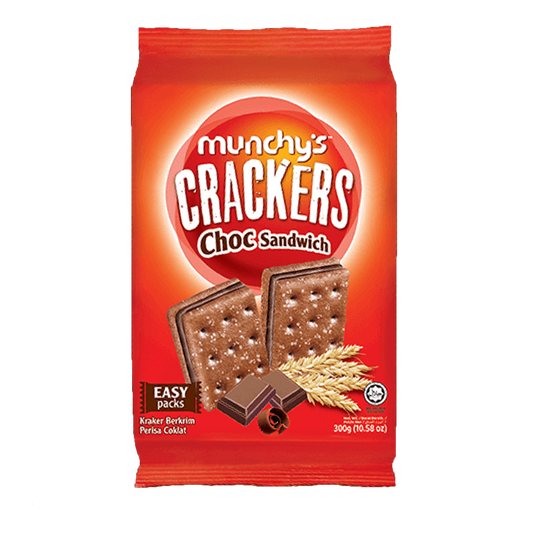 Munchy's Choc Sandwich Crackers, 258g