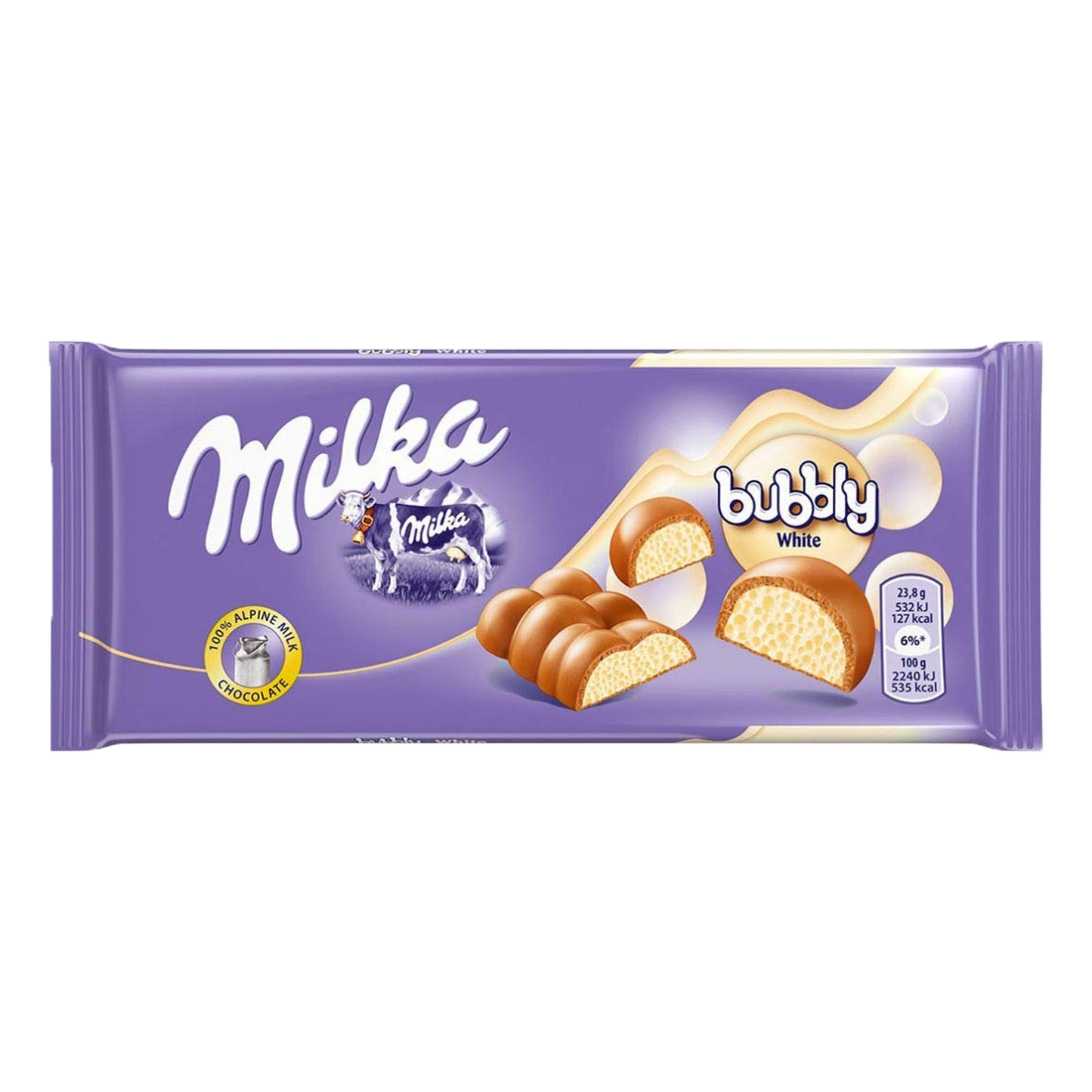 Milka Bubbly White, 95g