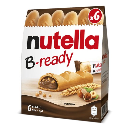 Nutella B-ready wafer, Pack of 6 x 22g