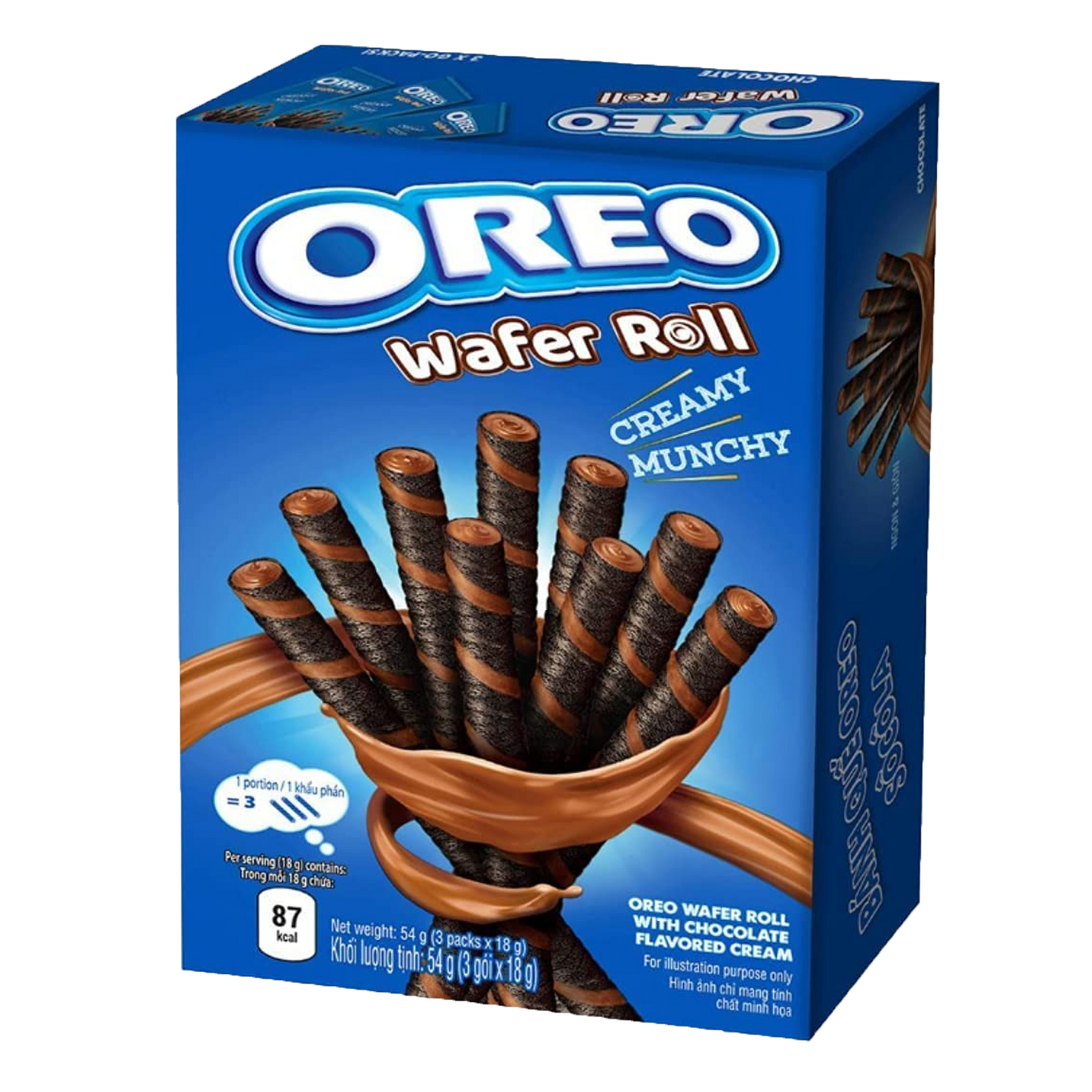 Oreo Wafer Roll Chocolate, 54g