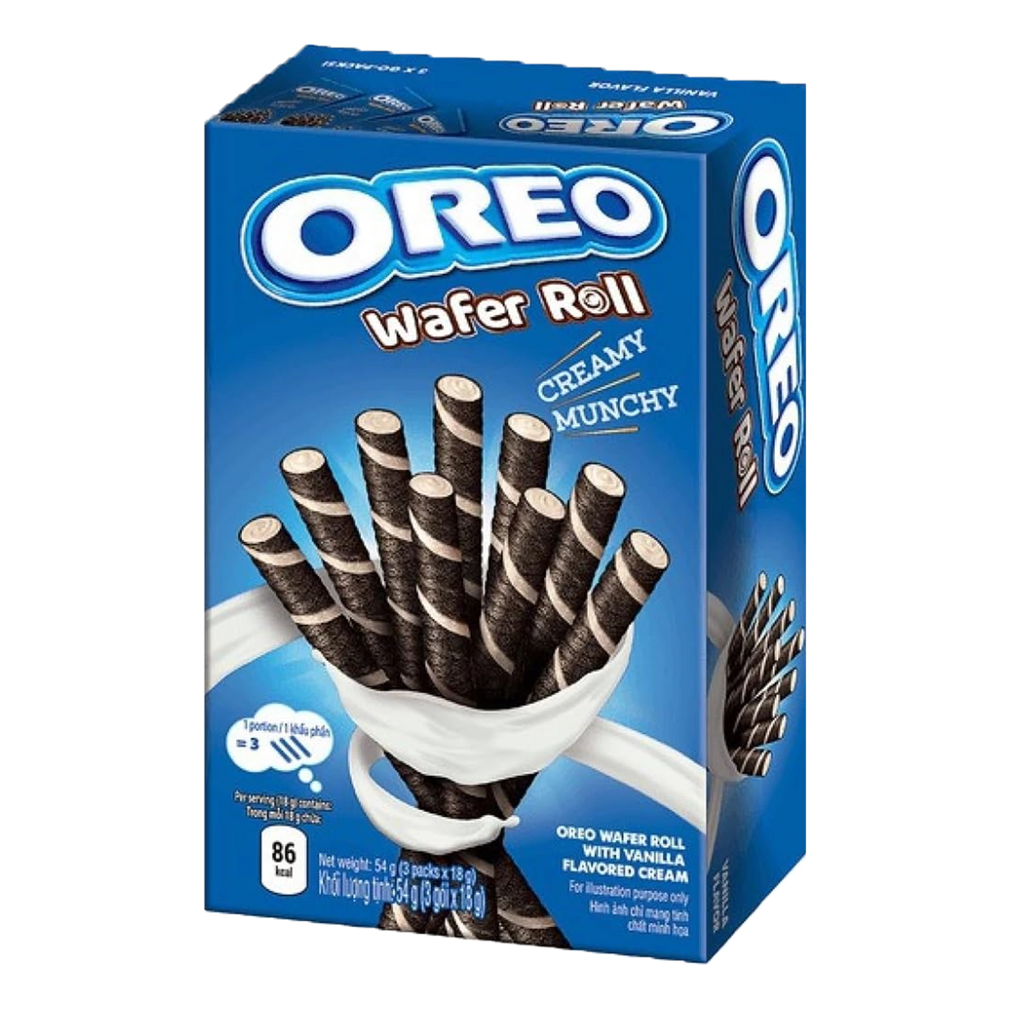 Oreo Wafer Roll Strawberry, 54g