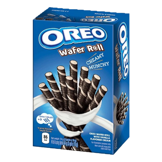 Oreo Wafer Roll Strawberry, 54g