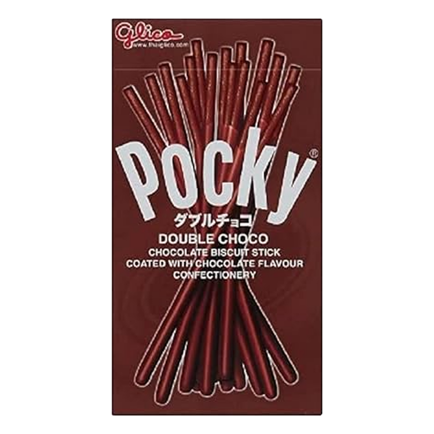 Pocky Stick Double Chocolate, Pack of 5 x 70g