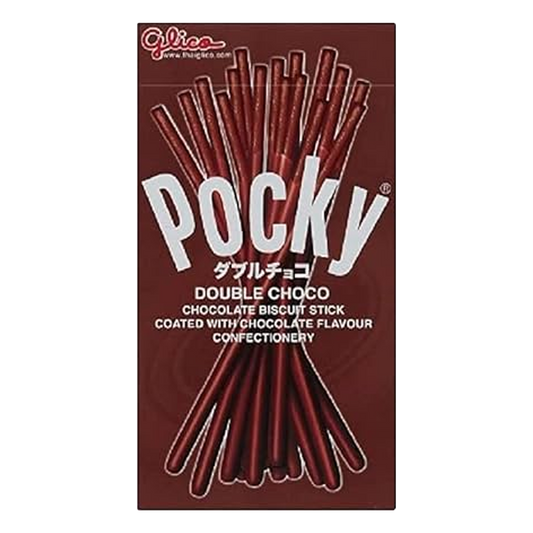 Pocky Stick Double Chocolate, Pack of 5 x 70g