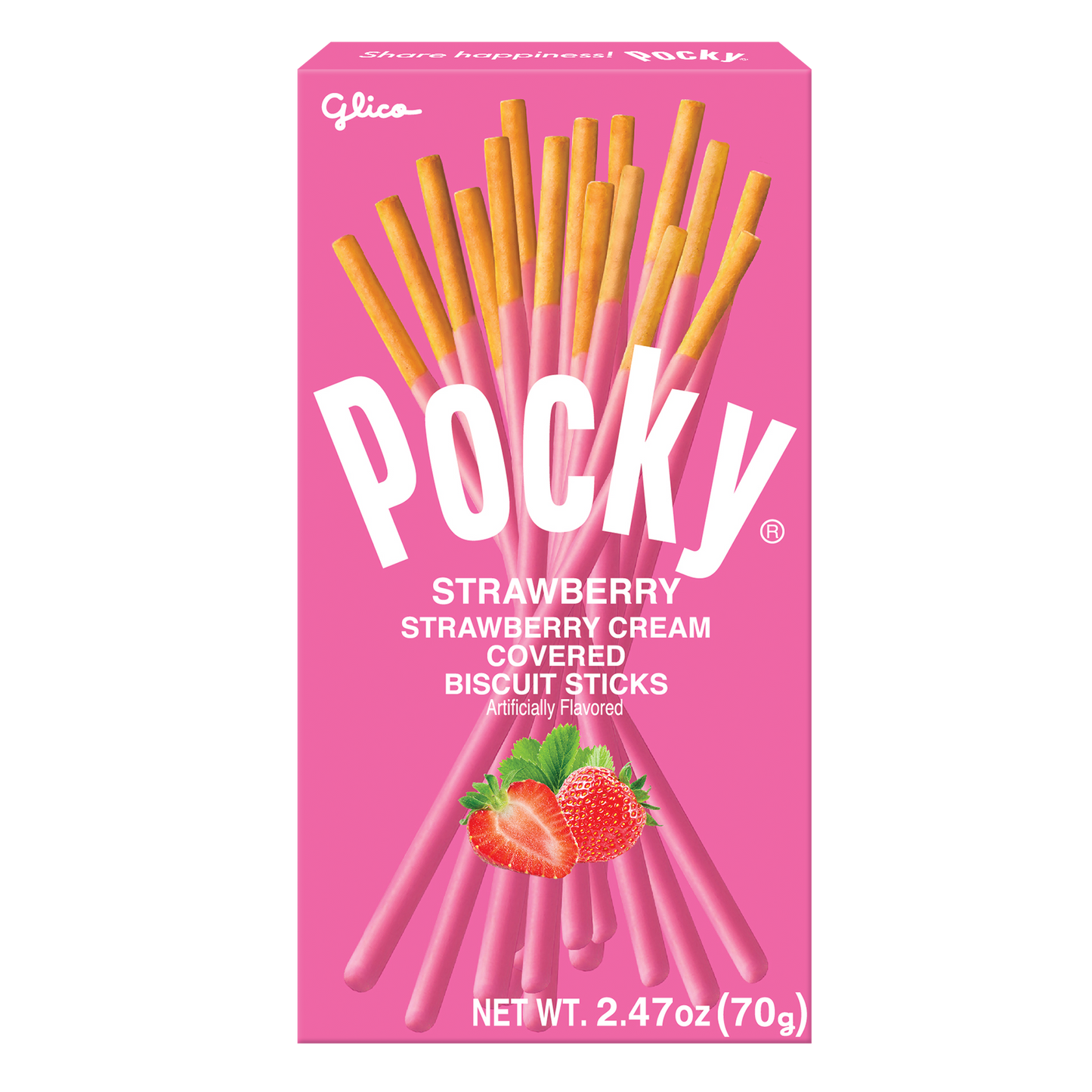 Pocky Stick Strawberry, Pack of 5 x 70g