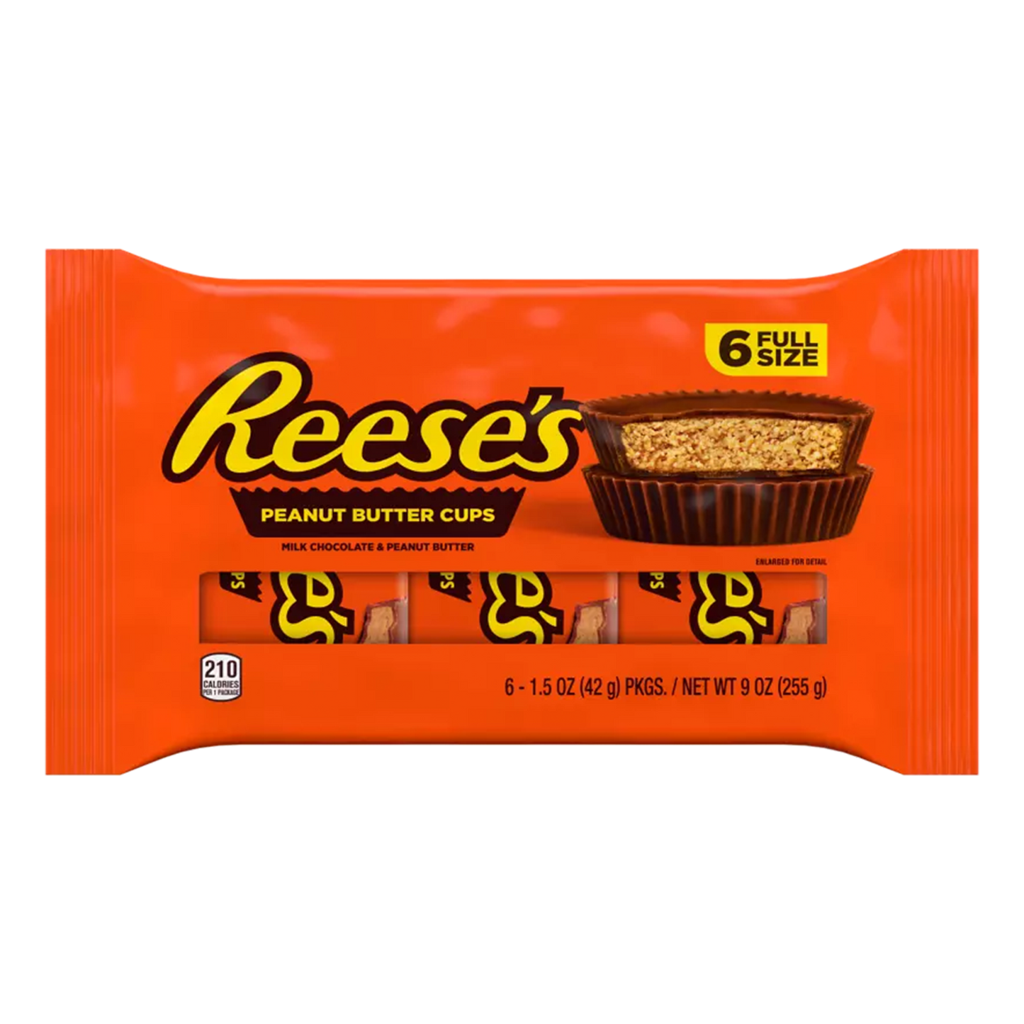 Reese's 2 Peanut Butter Cups, Pack of 6 x 42g