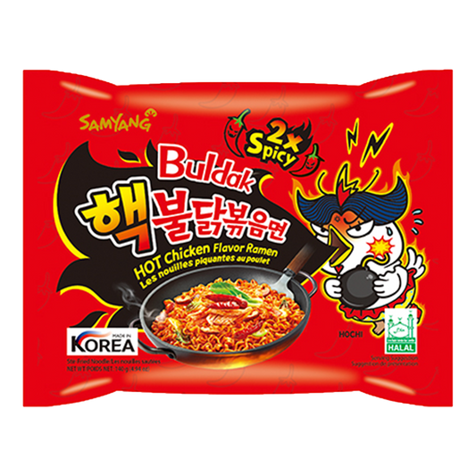 Samyang Buldak 2X Spicy Ramen Noodles, 140g