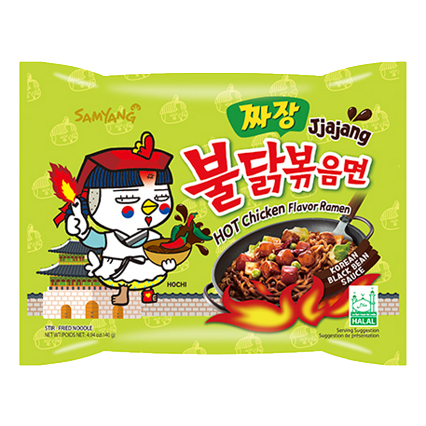 Samyang Buldak Jjajang Ramen Noodles, 140g