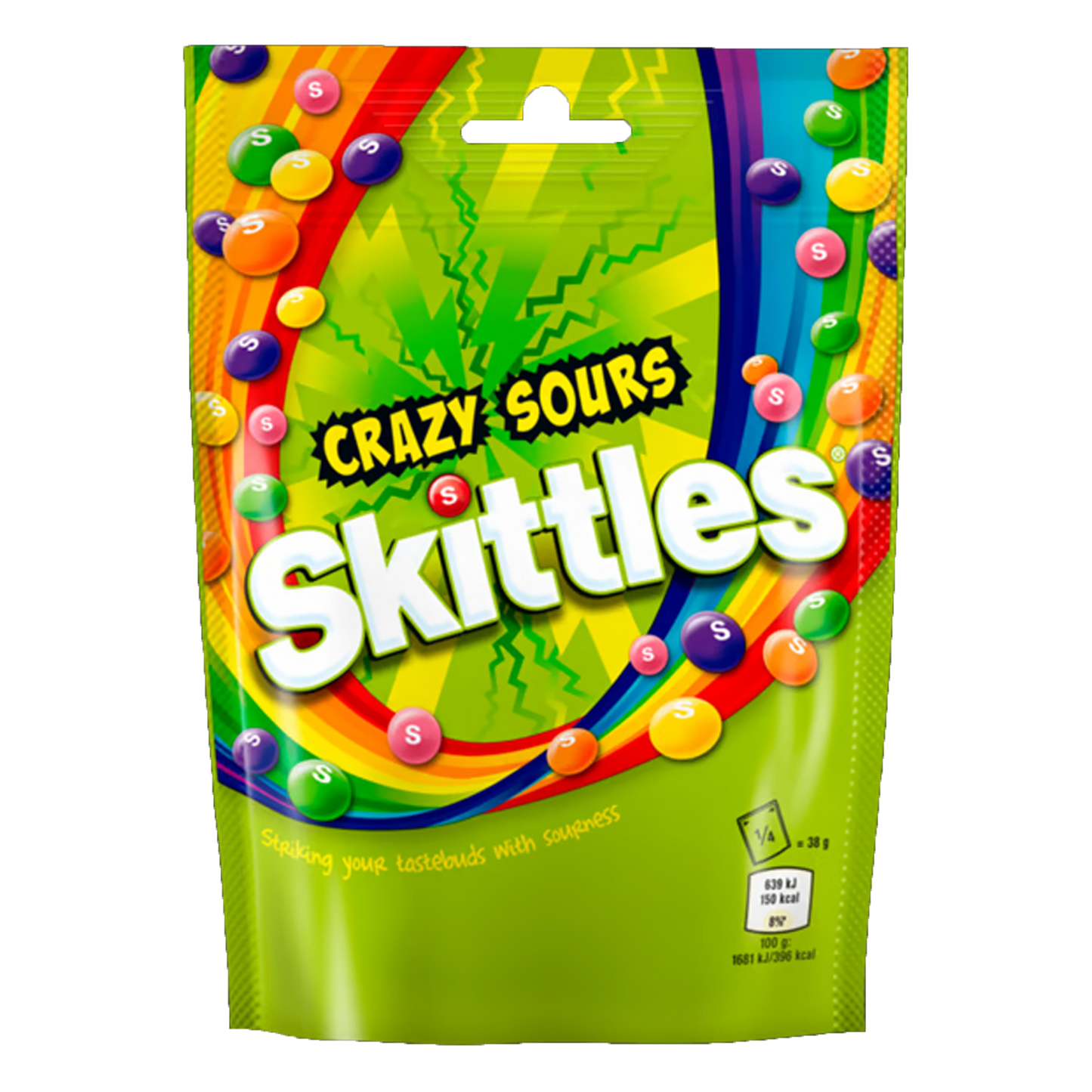 Skittles Crazy Sours Sweet Bag, 136g