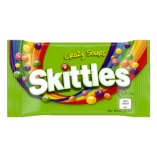 Skittles Crazy Sours Candy, 38g