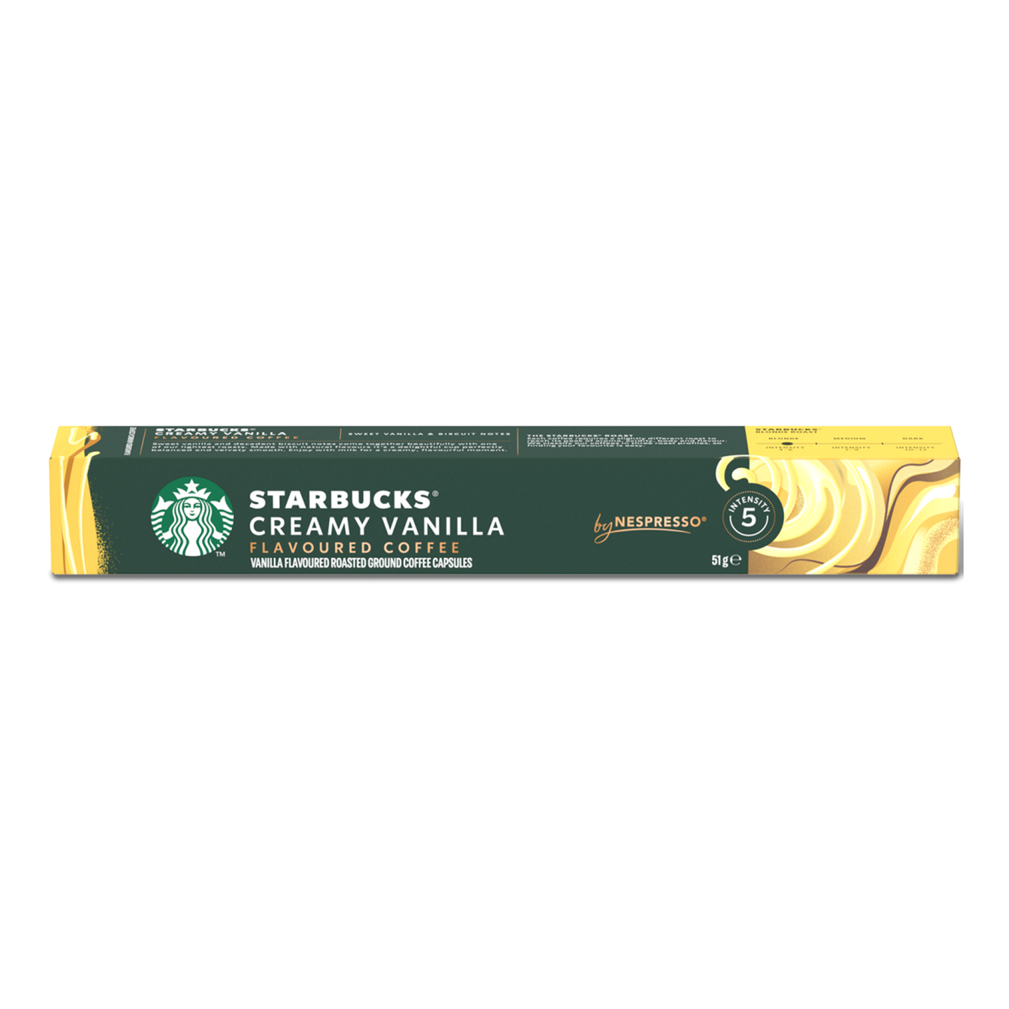 Starbucks Creamy Vanilla Coffee, 10 capsules