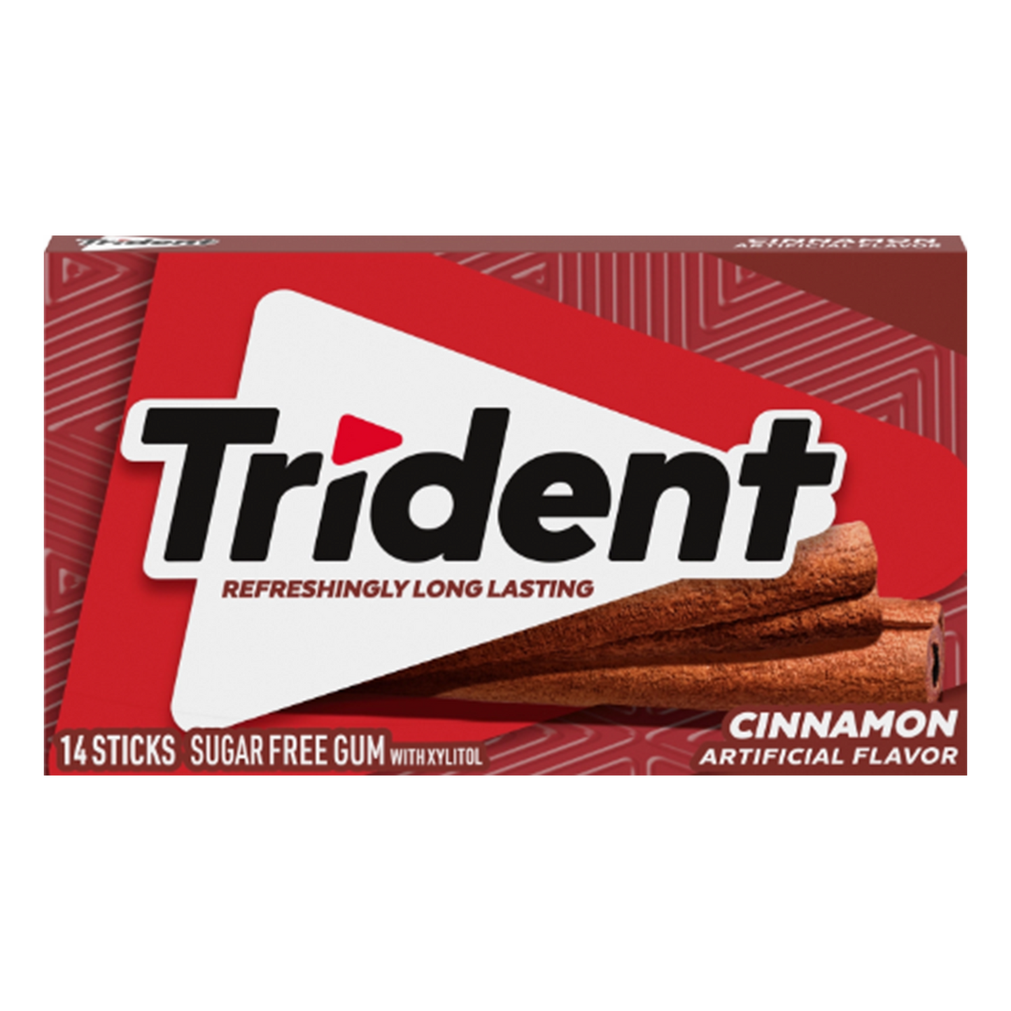 Trident Cinnamon Sugar Free Gum, Pack of 12 x 30g