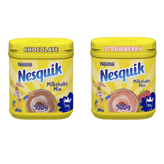 Nesquik Combo Pack Chocolate and Strawberry, 2 x 500g